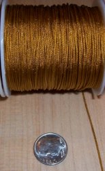 Thumbnail of Asian Knotting Cord about .8mm Dia Dark Gold