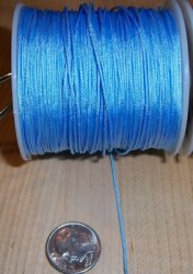 Thumbnail of Asian Knotting Cord about .7mm Dia Sky Blue, perfect for kumihimo