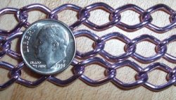 Thumbnail of Anodized Aluminum Chain, 1 foot, Light Purple, Large Link