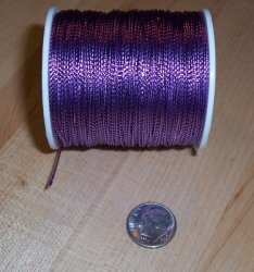 Thumbnail of Light Purple Metallic Cord, about 1mm diameter, sold by the yard