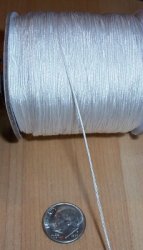 Thumbnail of White, about .7mm, by the yard, perfect for kumihimo