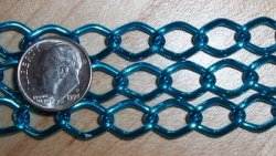 Thumbnail of Anodized Aluminum Chain, 1 foot, Bright Aqua, Large Link