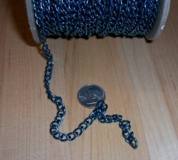 Thumbnail of Anodized Aluminum Chain, 1 foot, Teal Medium Link
