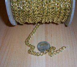 Thumbnail of Anodized Aluminum Chain, 1 foot, Yellow Small Link