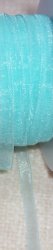 Thumbnail of  High Sheen, Woven Edges, Aqua, about 1/4
