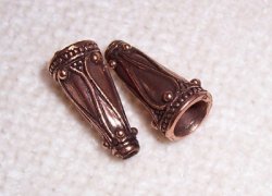 Thumbnail of Cones, Pewter, Copper Plated, sold by the pair