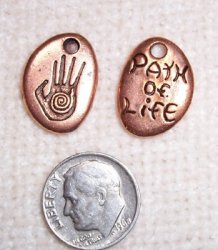 Thumbnail of Creative (or Healing) Hand, photo shows front and back