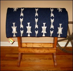 Thumbnail of Mohawk Western Saddle Blanket - Navy