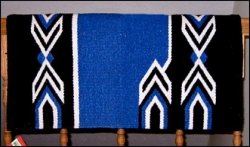 Thumbnail of Tomahawk Western Saddle Blanket - Royal Blue