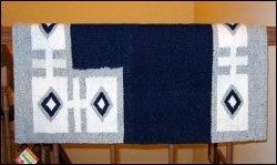 Thumbnail of Thunderbird Western Saddle Blanket - Navy