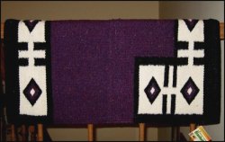 Thumbnail of Thunderbird Western Saddle Blanket - Purple