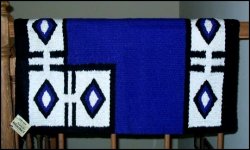 Thumbnail of Thunderbird Western Saddle Blanket - Royal Blue