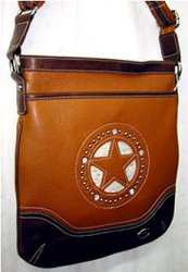 Thumbnail of Studded Lone Star Messenger Bag - Chestnut