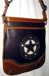 Thumbnail of Studded Lone Star Messenger Bag - Coffee