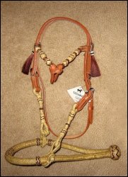 Thumbnail of Light Oil Headstall & Bosal Rawhide Show Set #2
