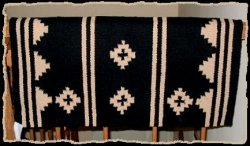 Thumbnail of Mayatex Apache Saddle Blanket - Black/Tan 