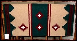 Thumbnail of Mayatex Apache Saddle Blanket - Tan/Hunter Green