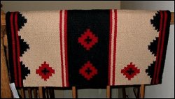 Thumbnail of Mayatex Apache Saddle Blanket - Tan/Red/Black