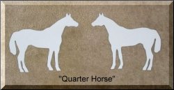 Thumbnail of White Quarter Horse - Horse Magnets Silhouette LG 