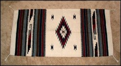 Thumbnail of Southwestern Decor Log Cabin Rug Cream-Gray-Black-Burg