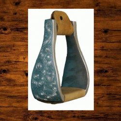 Thumbnail of Engraved Aluminum Western Bell Show Stirrups