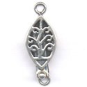 Thumbnail of SSBOX01 - Sterling silver pierced elliptical box clasp - Bali style