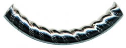Thumbnail of TurkTUBE08  5x38mm Sterling silver decorated noodle- Made in Turkey 