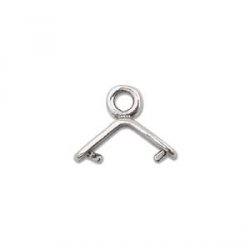 Thumbnail of SSBail04 - Sterling silver front to back pinch bail - made in Italy