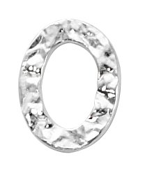 Thumbnail of SSCLRing20x14 Sterling silver closed hammered ring - made in Italy