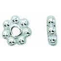 Thumbnail of SS04BRIGHT - Sterling silver 4mm bright daisy spacer - Bali style