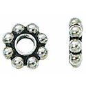 Thumbnail of SS05ANT -  Sterling silver 5mm antique daisy spacer - Bali style