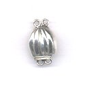 Thumbnail of SSBOX09 - Sterling silver egg shaped box clasp - Bali style