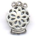 Thumbnail of SSBOX17 - Sterling silver round triple strand box clasp - Bali style