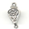 Thumbnail of SSBOX24 - Sterling silver teardrop box clasp - Bali style