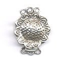 Thumbnail of SSBOX26 - Sterling silver triple strand sunflower box clasp - Bali style