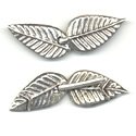 Thumbnail of SSHOOK01 - Sterling silver double leaf hook