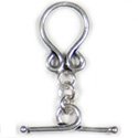 Thumbnail of SSTOG25- Sterling Omega toggle w/loop bar - Bali style