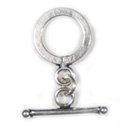Thumbnail of SSTOG29- Sterling washer style toggle with straight bar - Bali style