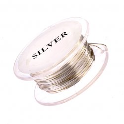 Thumbnail of ParaWire - SilverSQ18, 21 - Square permanently colored nontarnish copper wire