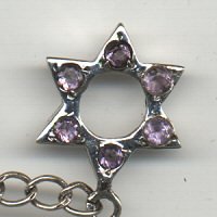 Thumbnail of SSTOGST02- Sterling star shaped toggle with stone - Bali style