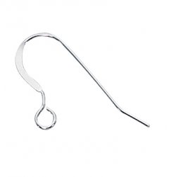 Thumbnail of SSEar05 - Sterling silver fish hook earring with loop