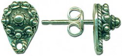 Thumbnail of SSEar22 - Sterling silver stud earring with multiple balls - Turkey