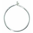 Thumbnail of SSEar30 - Sterling silver 30mm hoop earring 