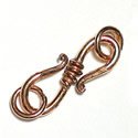 Thumbnail of COPS-Hook01 - Solid copper plain S-hook with center bands