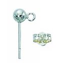 Thumbnail of SPEar06 - Silver plated 4mm ball post earring