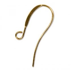 Thumbnail of GPEar03 - gold plated fish hook earring with loop