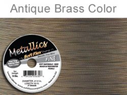 Thumbnail of SoftFlex.014/30AntBrass - SoftFlex .014 antique brass wire, 21 strands - 30 feet