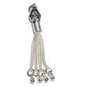 Thumbnail of SSTassel02 - Sterling silver 4 strand tassel w/pierced ball - made in Turkey