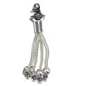 Thumbnail of SSTassel03 - Sterling 4 strand tassel w/ball &wire twist center - made in Turkey