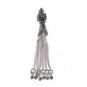 Thumbnail of SSTassel06 - Sterling silver 6 strand tassel w/bumpy ball - made in Turkey